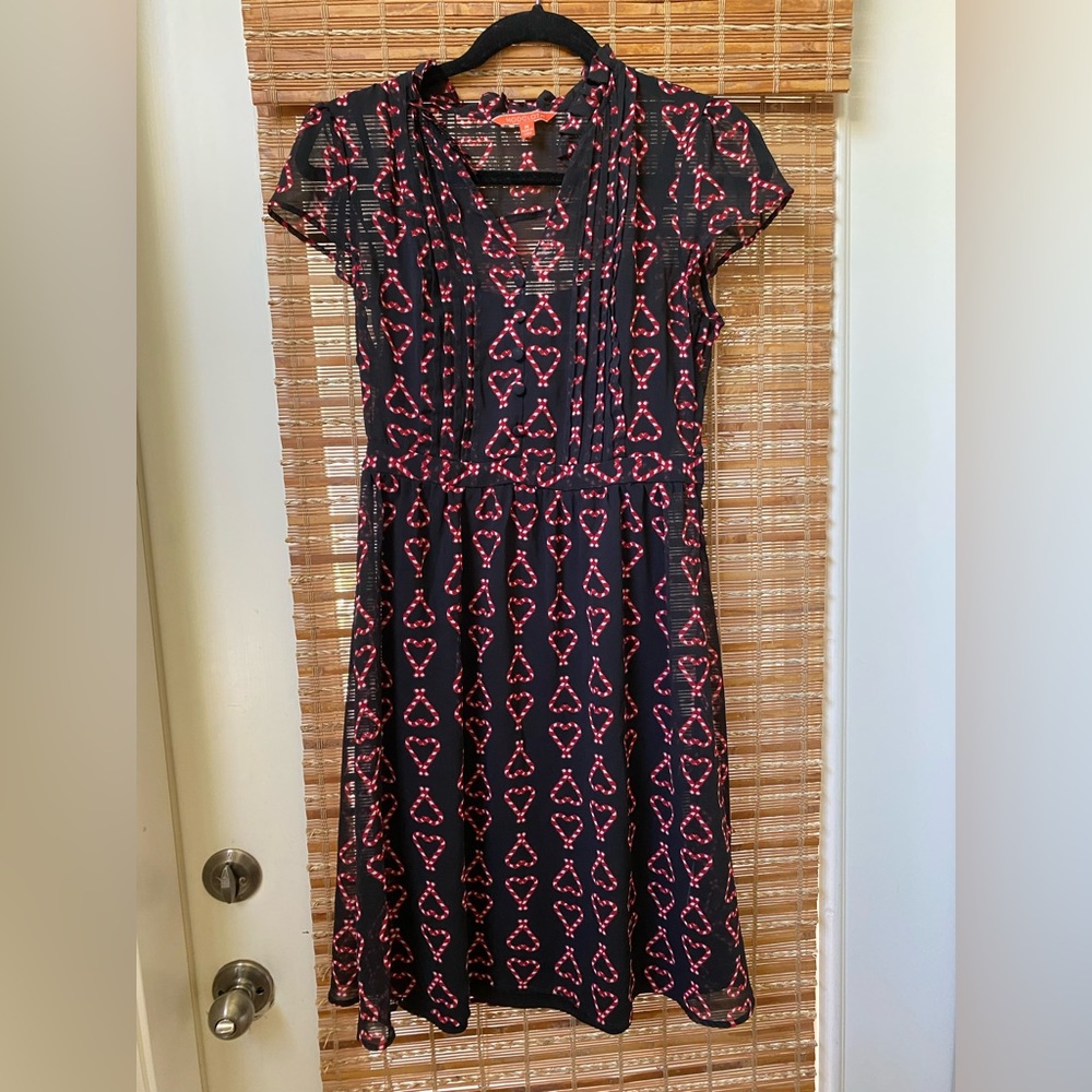 ModCloth Black and CandyHeart Dress